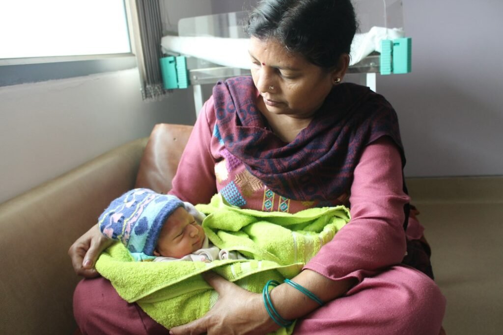 Photo newborn health checkup